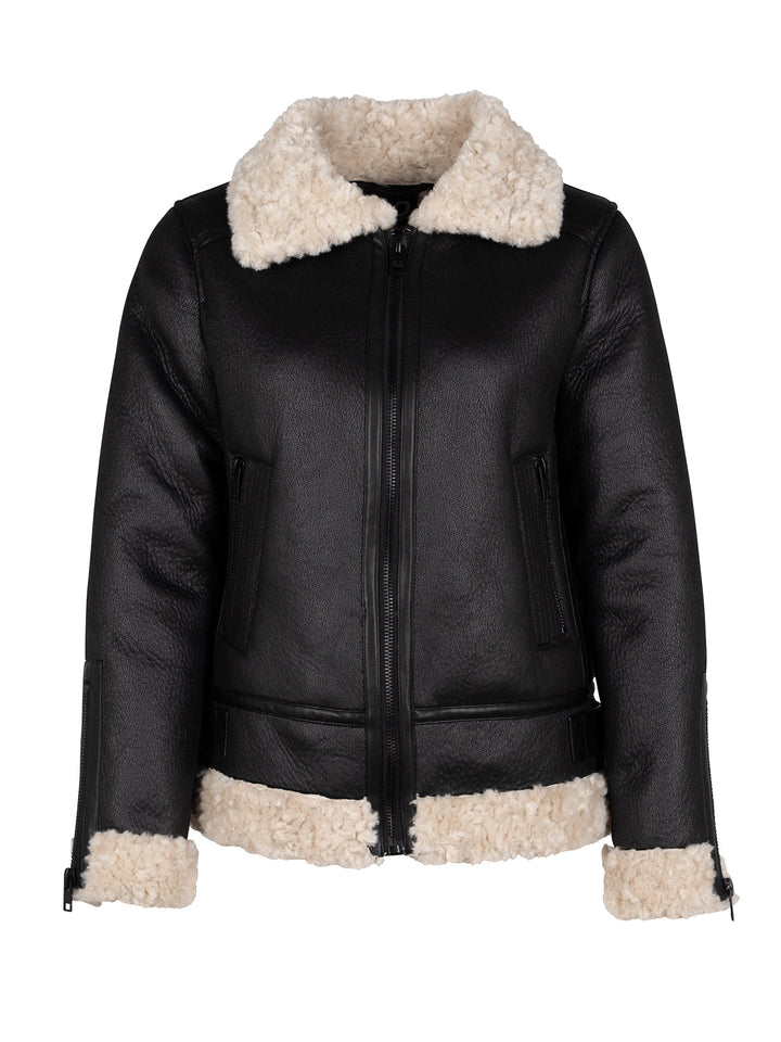 Kunstlederjacke Tawnia Black