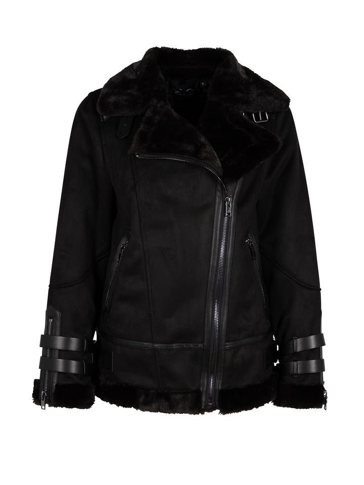 Kunstlederjacke Amarantha Black