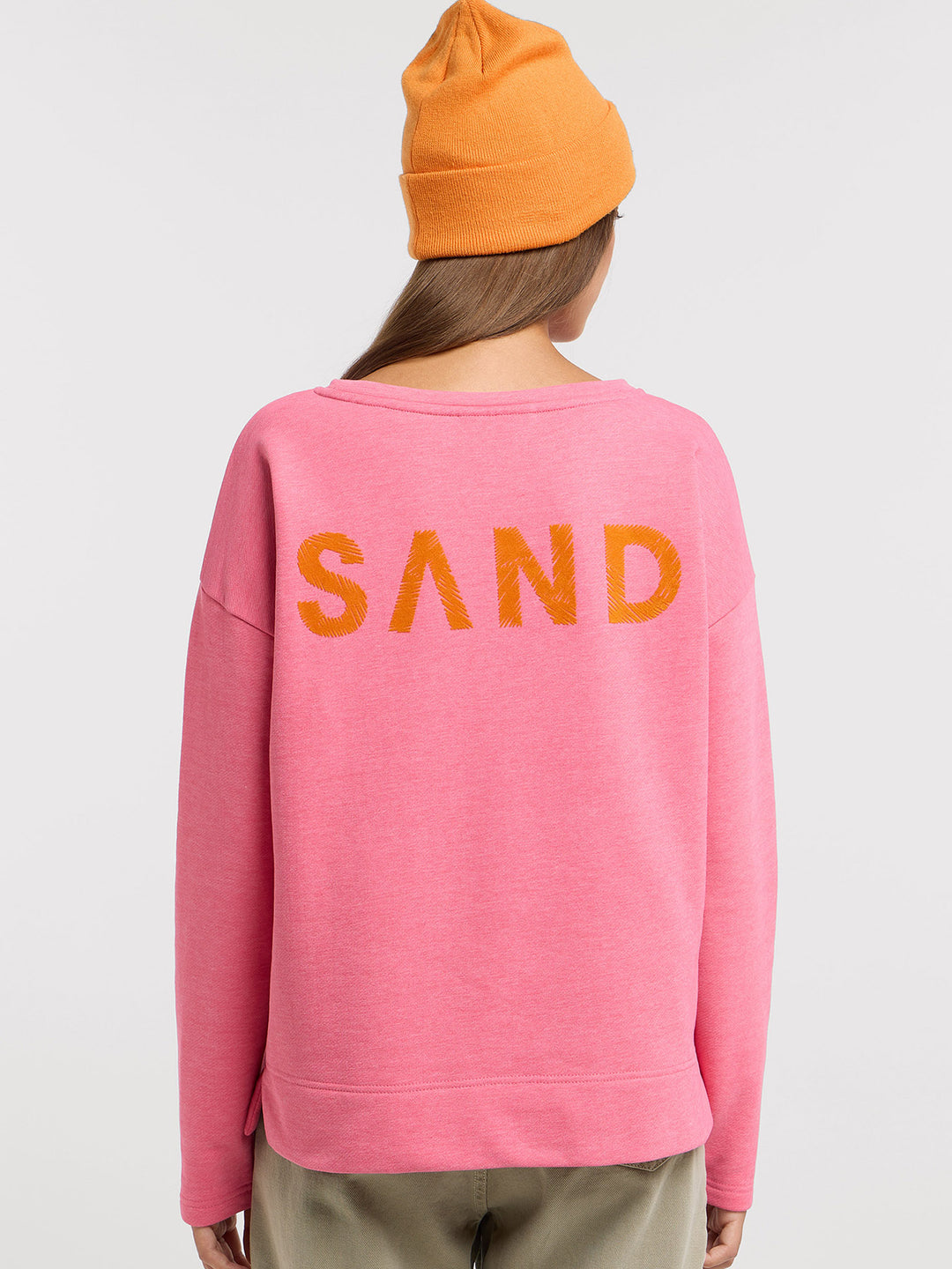 Sweatshirt Aruna Pink Yarrow Melange