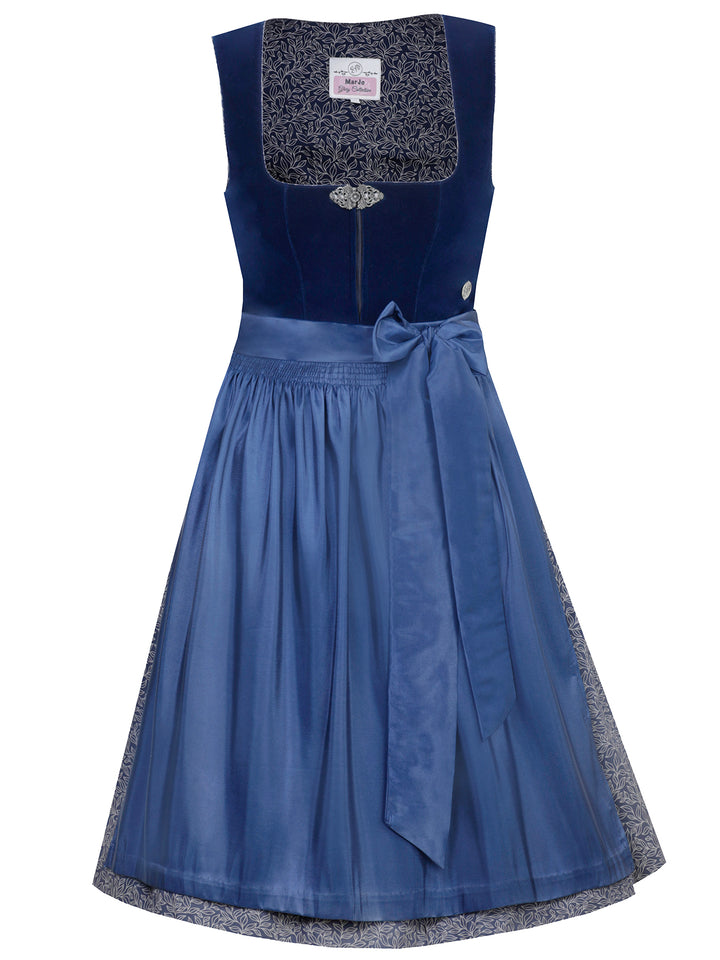 Samtdirndl Elisabeth in Blau