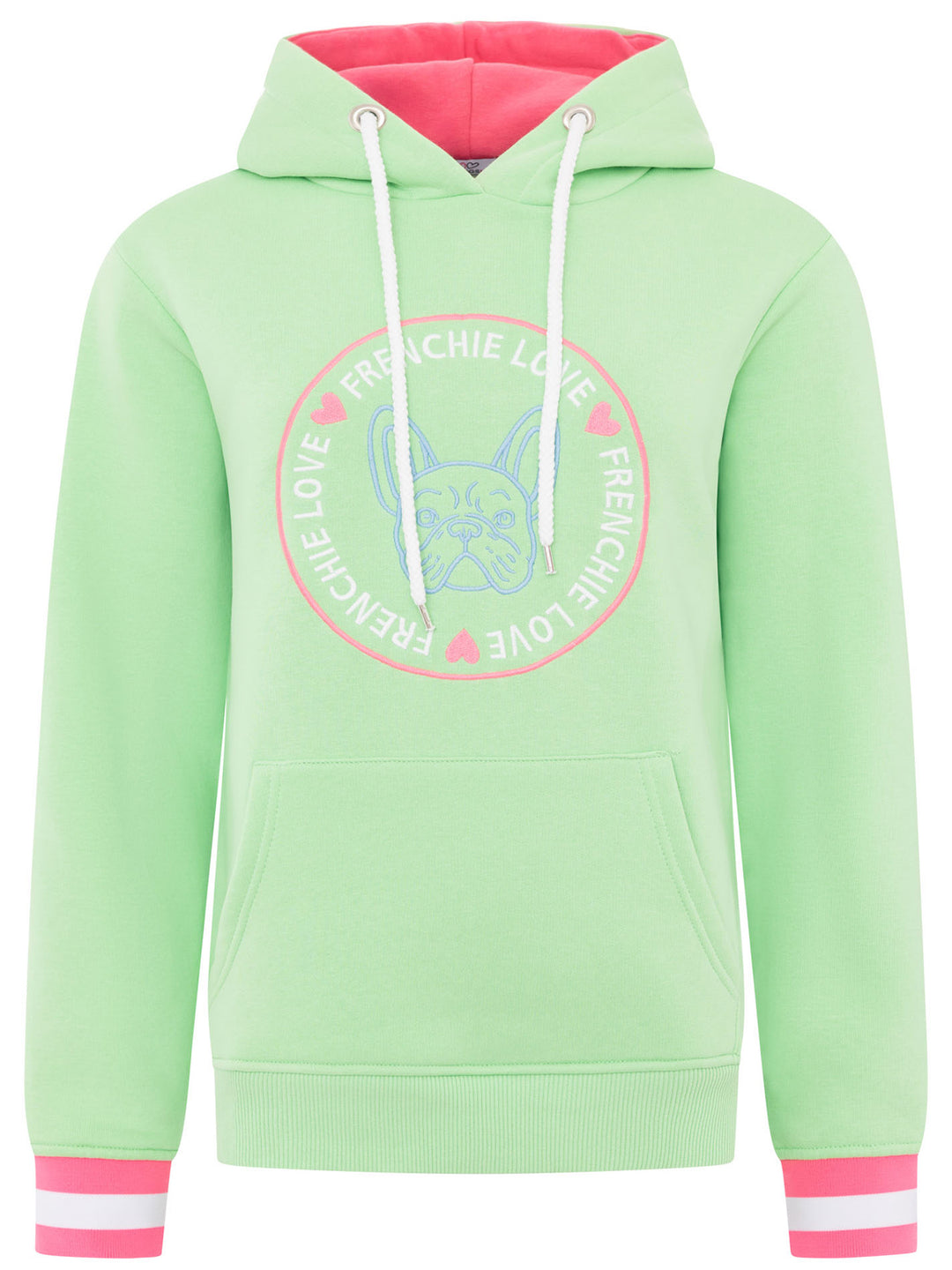 Hoodie Frenchie Lover Lime