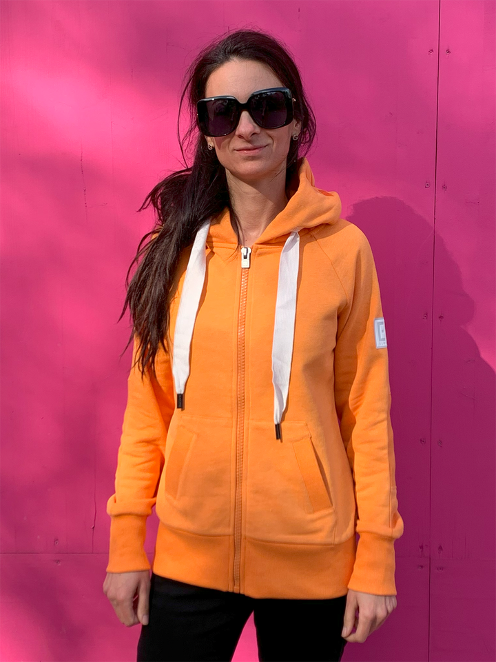 Hood Jacket Kelina Sunset Orange Melange