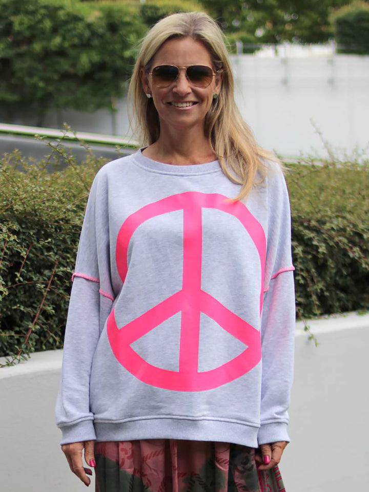 Roundneck Peace Grey