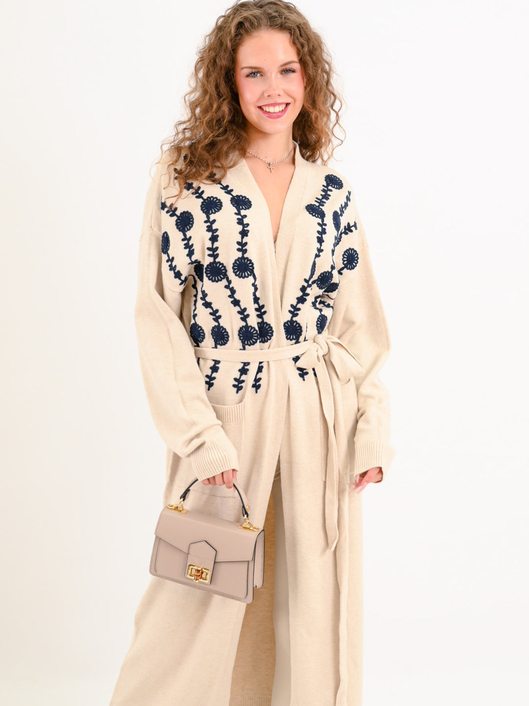 Longcardigan Ranke Beige