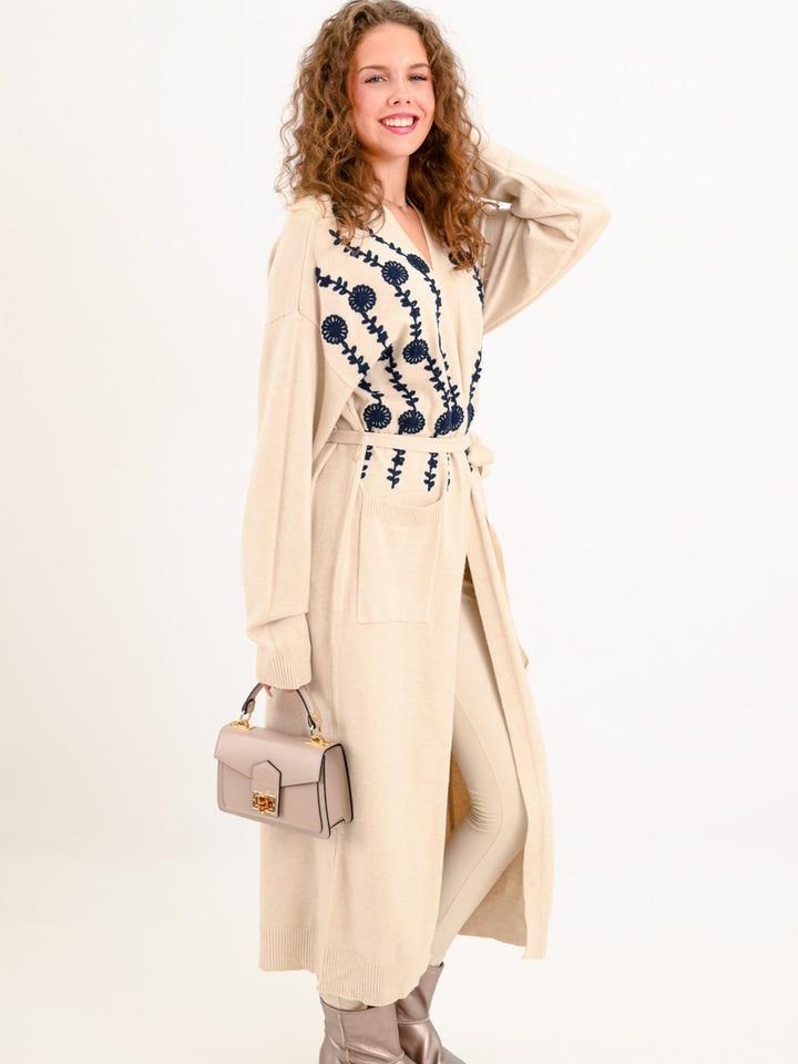 Longcardigan Ranke Beige