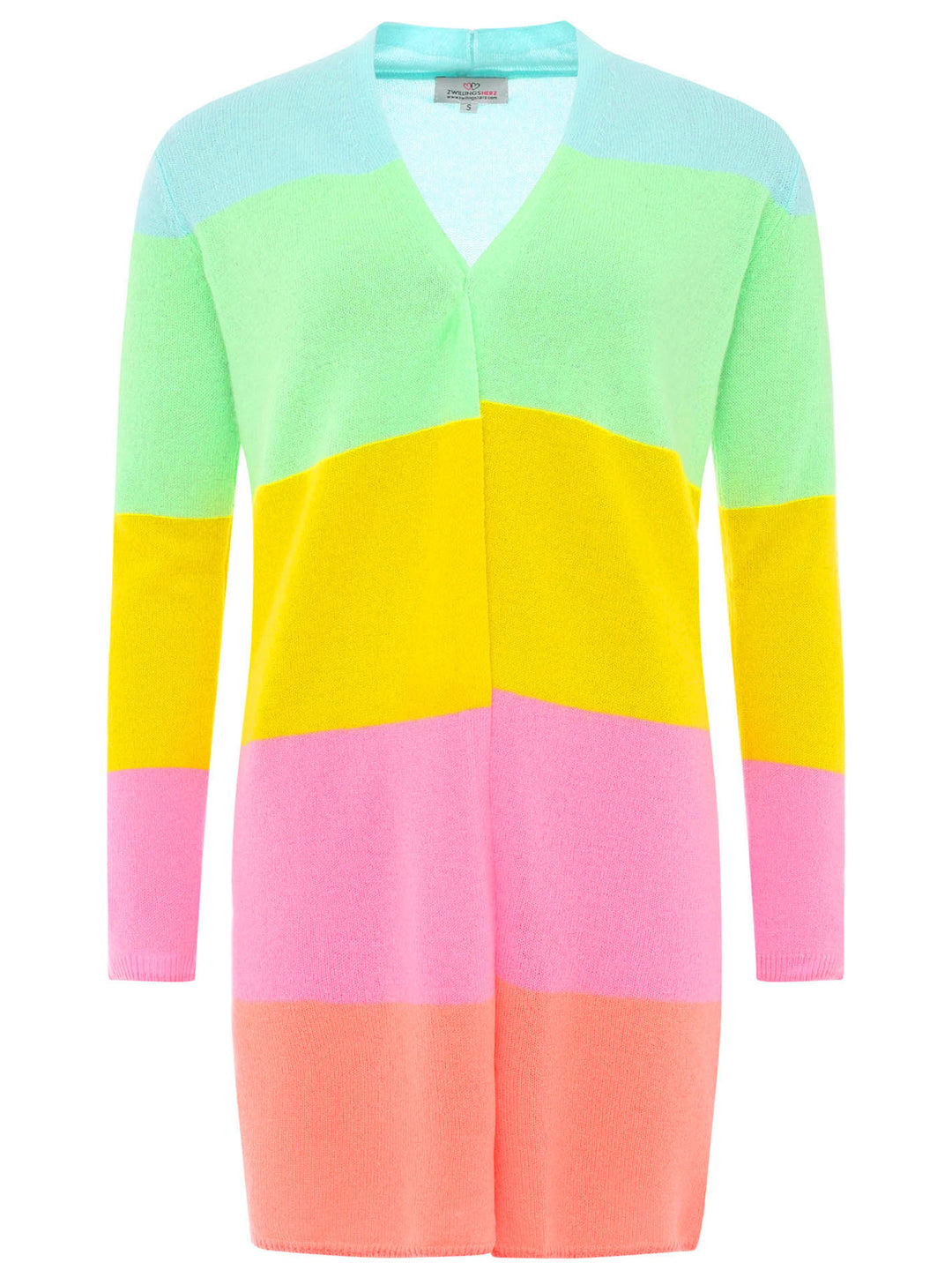 Kaschmir Longcardigan Rainbow