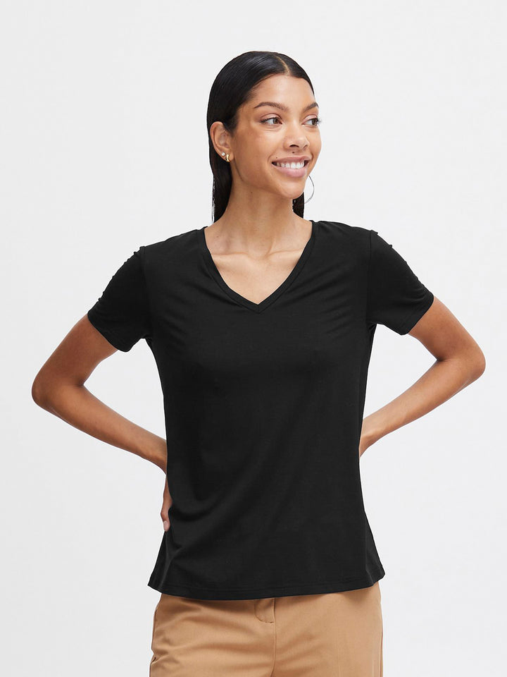 Byrexima VNeck TShirt Black