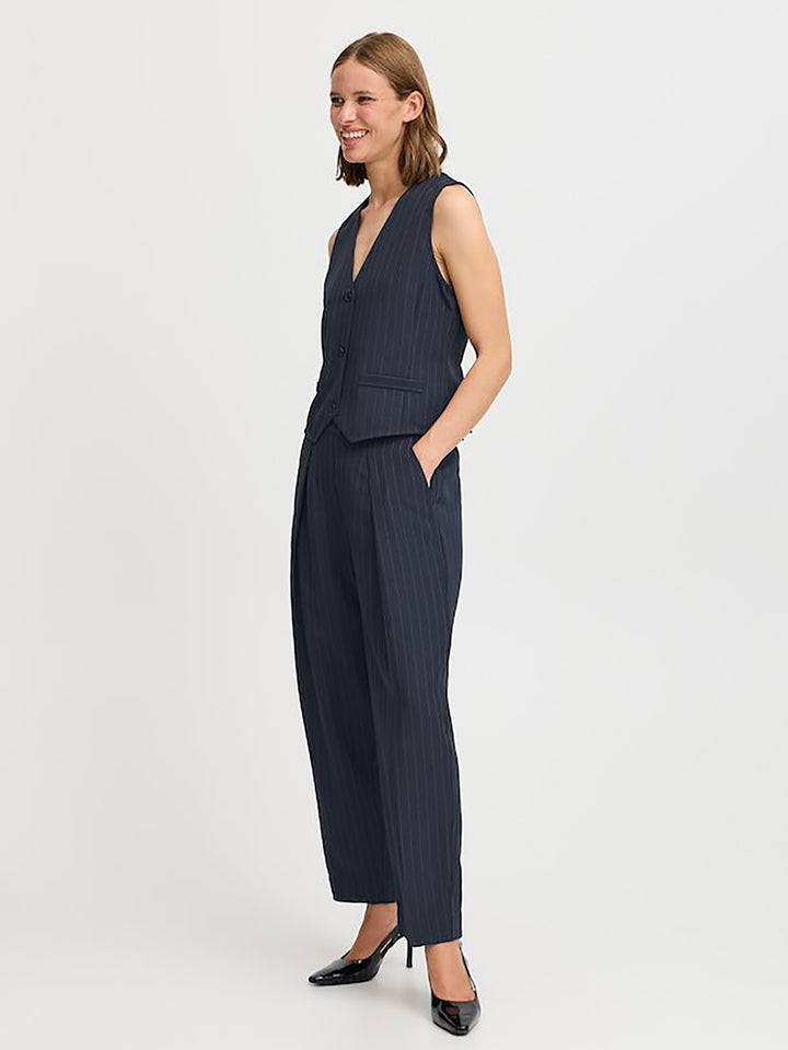 Hose BYMMIDDE Navy Pinstripe